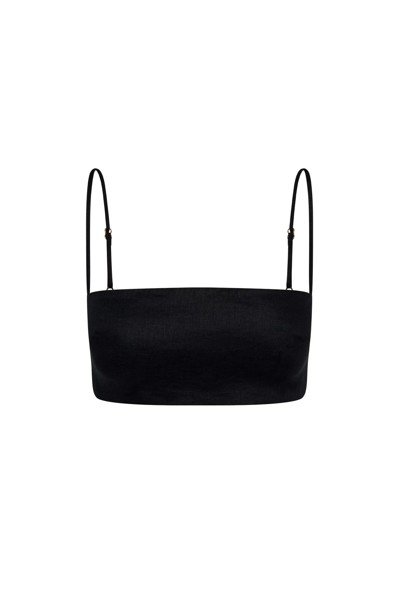 San Diego Top - Black Linen Monday Swimwear