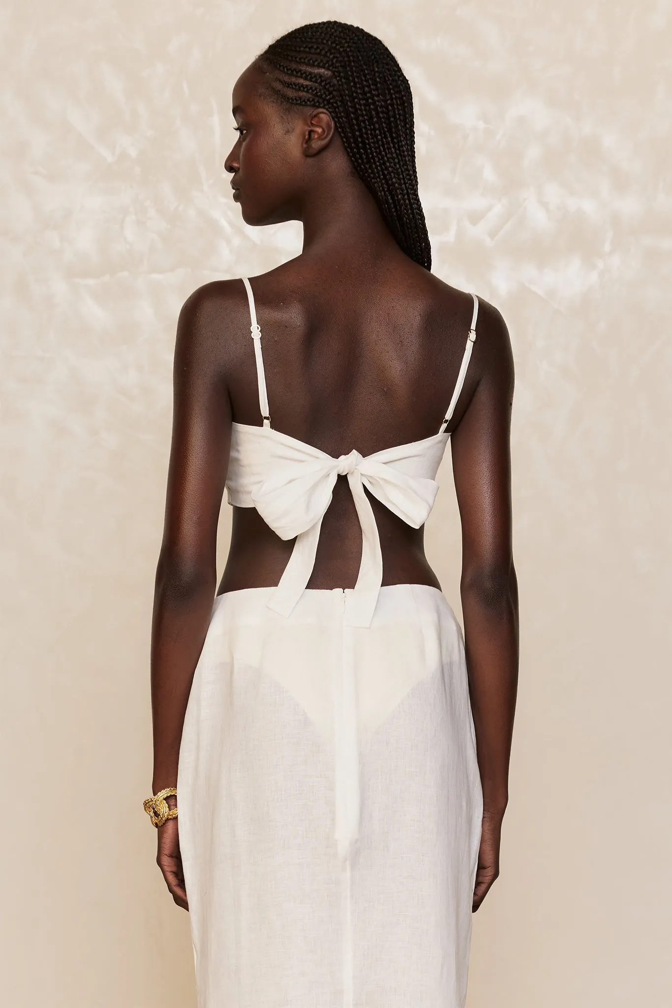 San Diego Top - White Linen Monday Swimwear