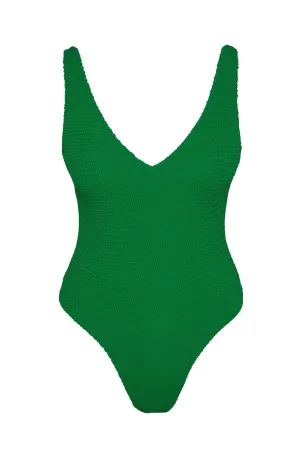 Santa Caterina One Piece - Palm Green Crinkle Monday Swimwear
