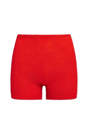 Santa Cruz Short - Chili Pepper Crinkle Monday Swimwear