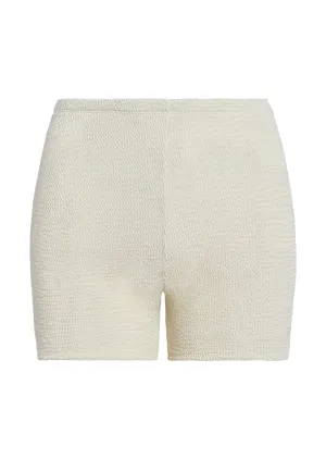Santa Cruz Short - Ivory Crinkle Monday Swimwear