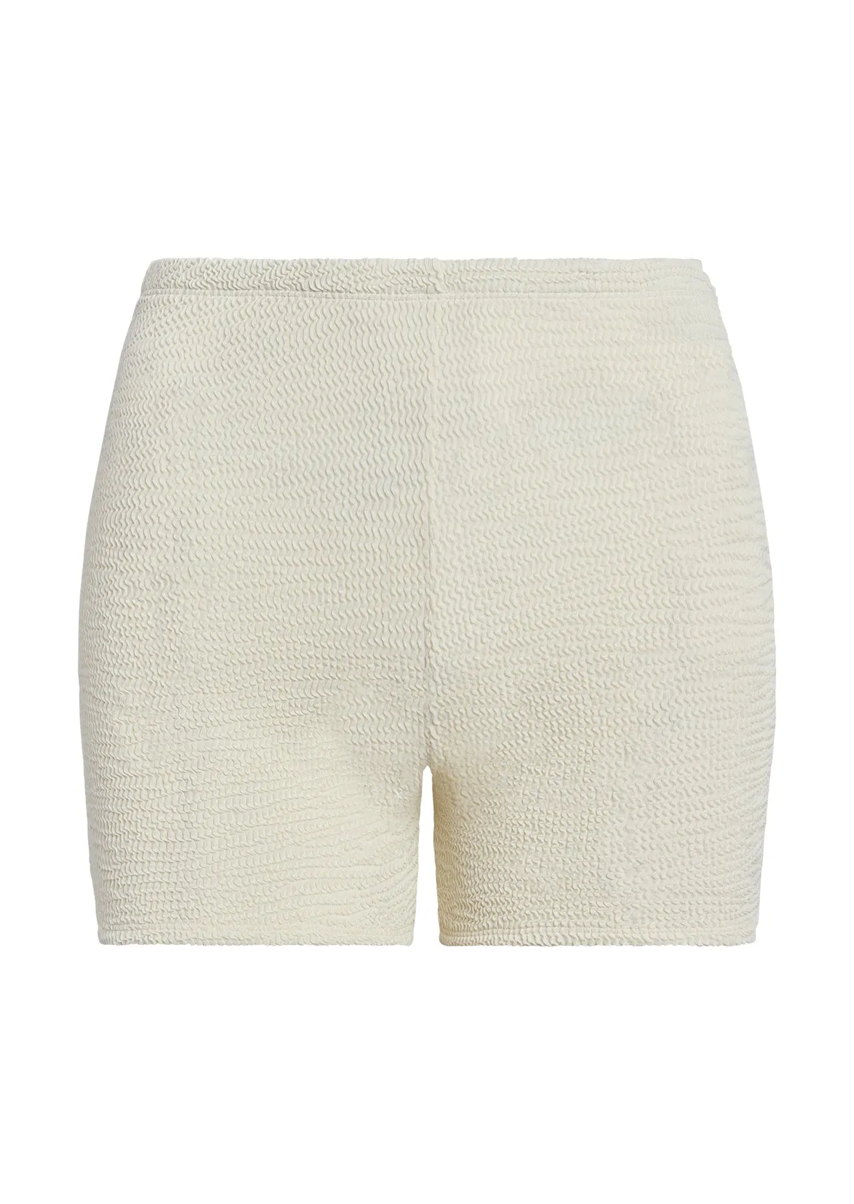 Santa Cruz Short - Ivory Crinkle Monday Swimwear