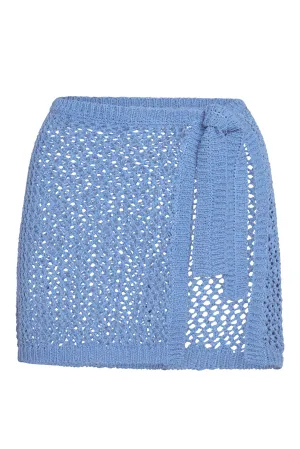 Santa Marta Sarong - Azure Petit Crochet Monday Swimwear