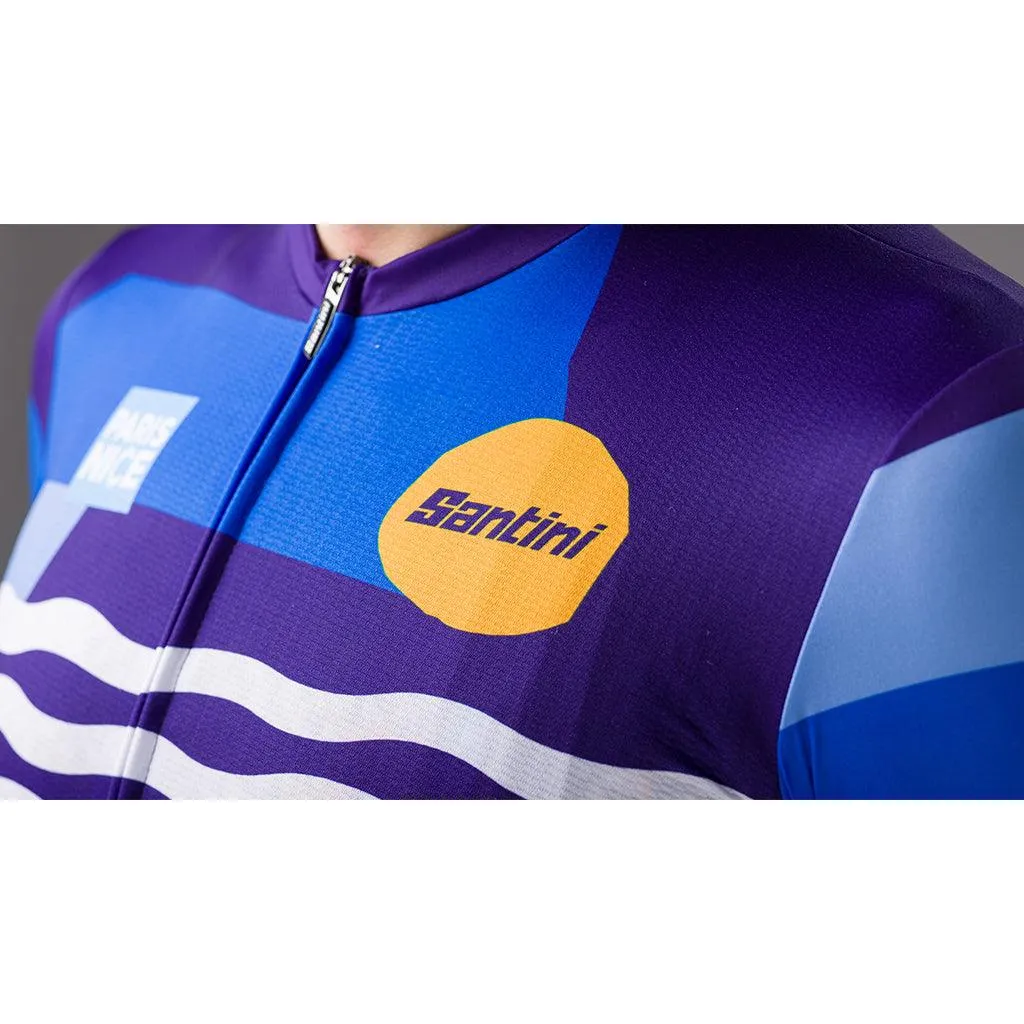 Santini TDF Paris Nice Mens Cycling Jersey (Print)