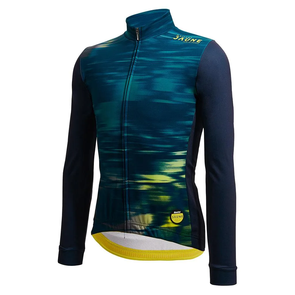 Santini Tour De France LM Jaune Mens Cycling Jersey (Print)