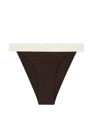 Santorini Bottom - Espresso/Ivory Monday Swimwear