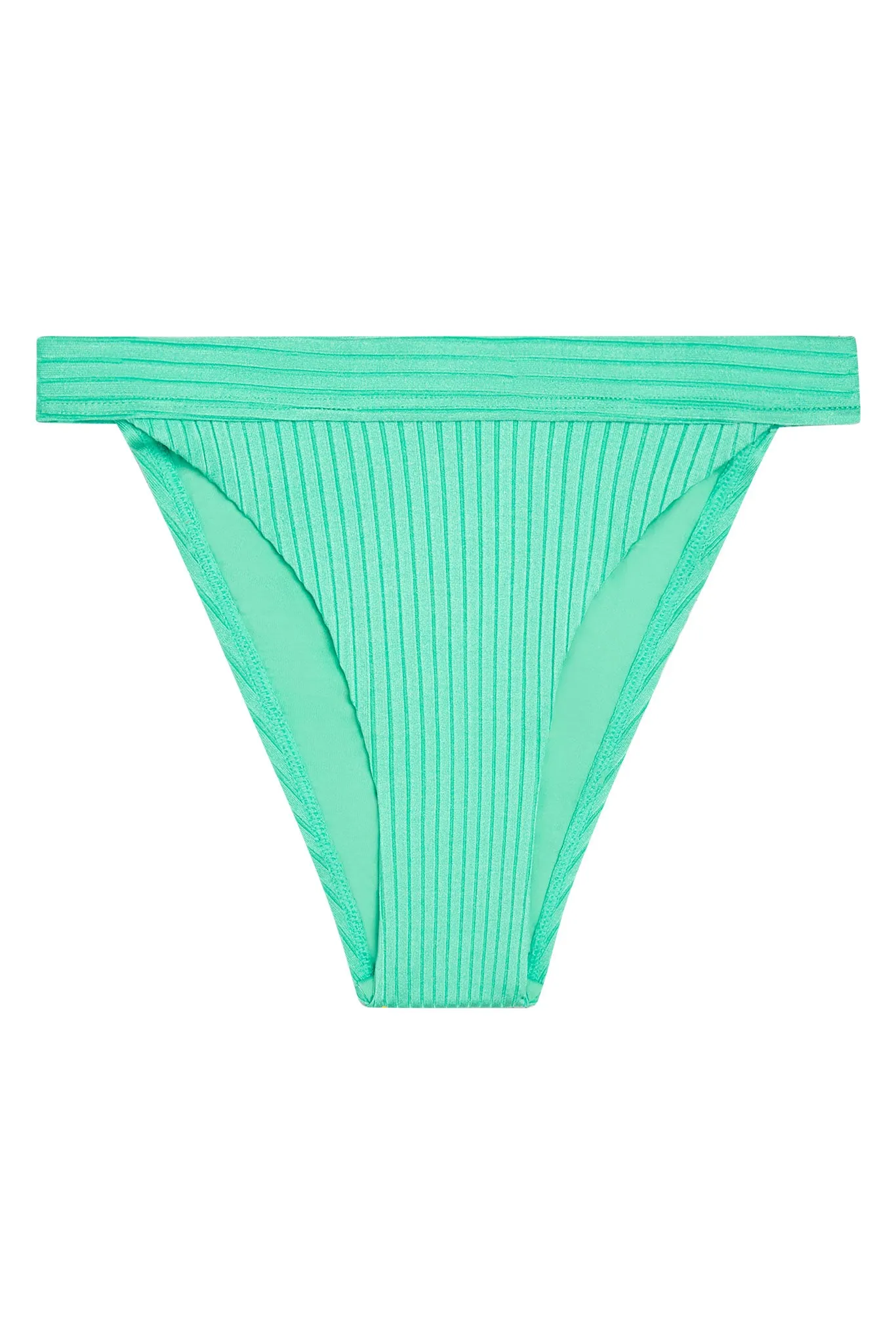 Santorini Bottom - Turquoise Wide Rib Monday Swimwear
