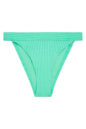 Santorini Bottom - Turquoise Wide Rib Monday Swimwear