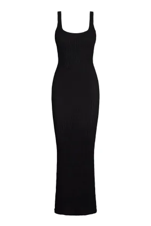 Sardinia Dress - Black Crinkle Monday Swimwear