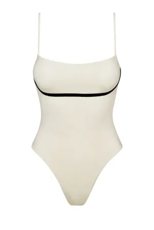 Sausalito One Piece - Ivory/Black Monday Swimwear