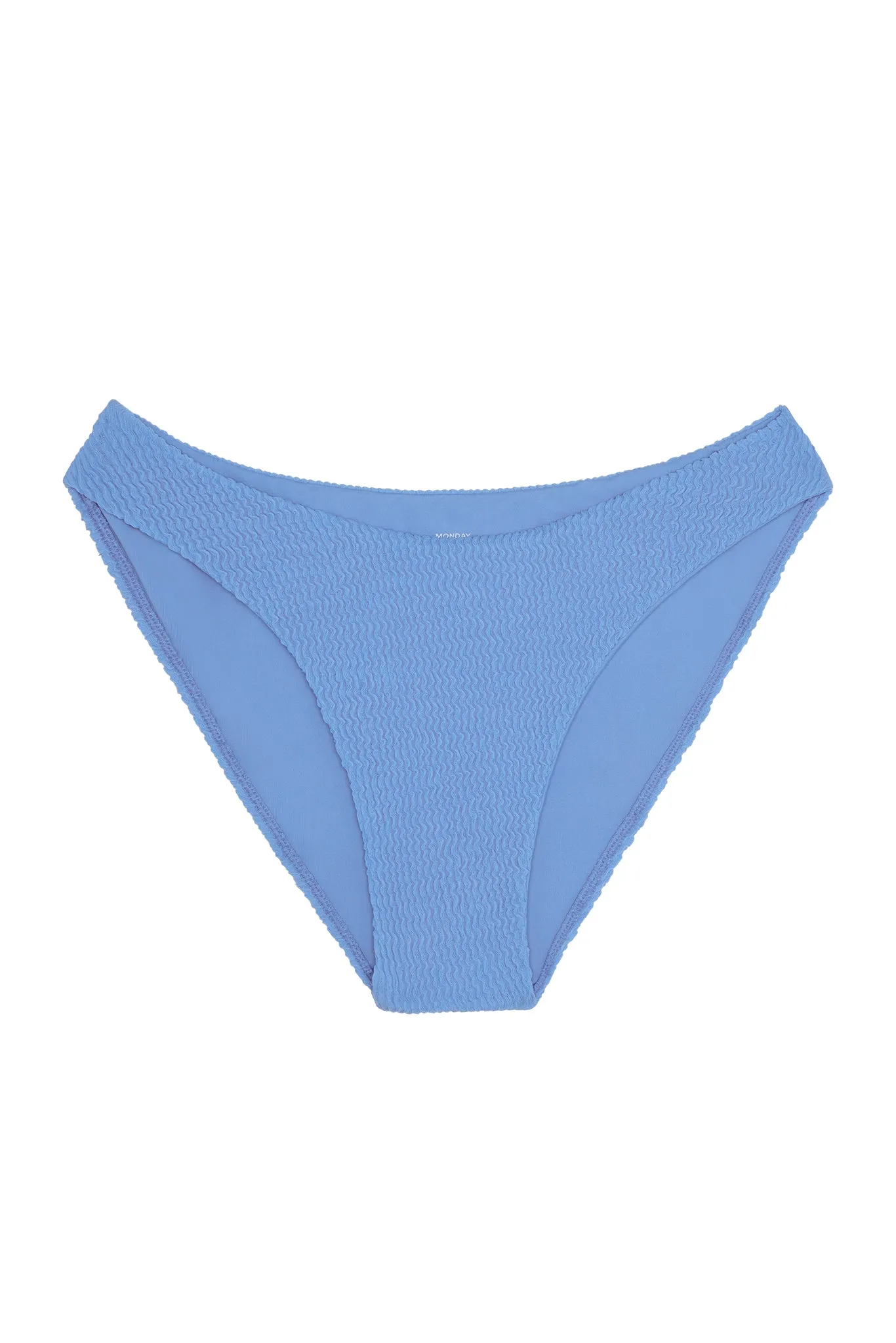 Seychelles Bottom - Azure Crinkle (Modest Coverage) Monday Swimwear