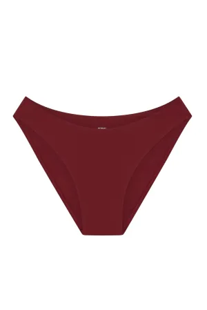 Seychelles Bottom - Burgundy (Modest Coverage) Monday Swimwear