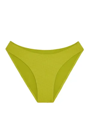 Seychelles Bottom - Chartreuse Summer Plaid (Modest Coverage) Monday Swimwear