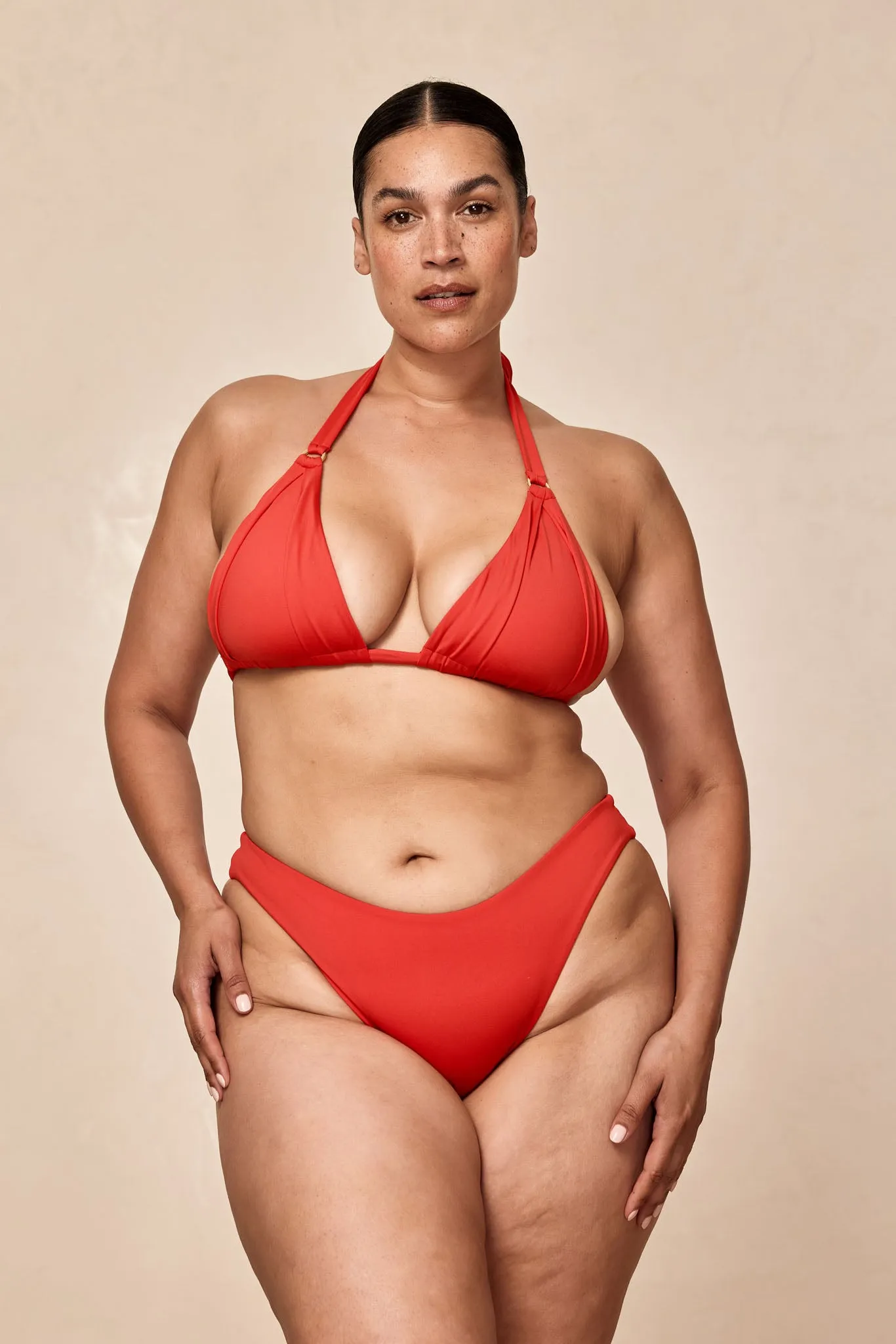 Seychelles Bottom - Chili Pepper Crinkle (Modest Coverage) Monday Swimwear