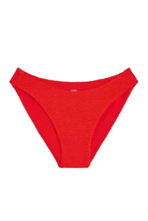 Seychelles Bottom - Chili Pepper Crinkle (Modest Coverage) Monday Swimwear