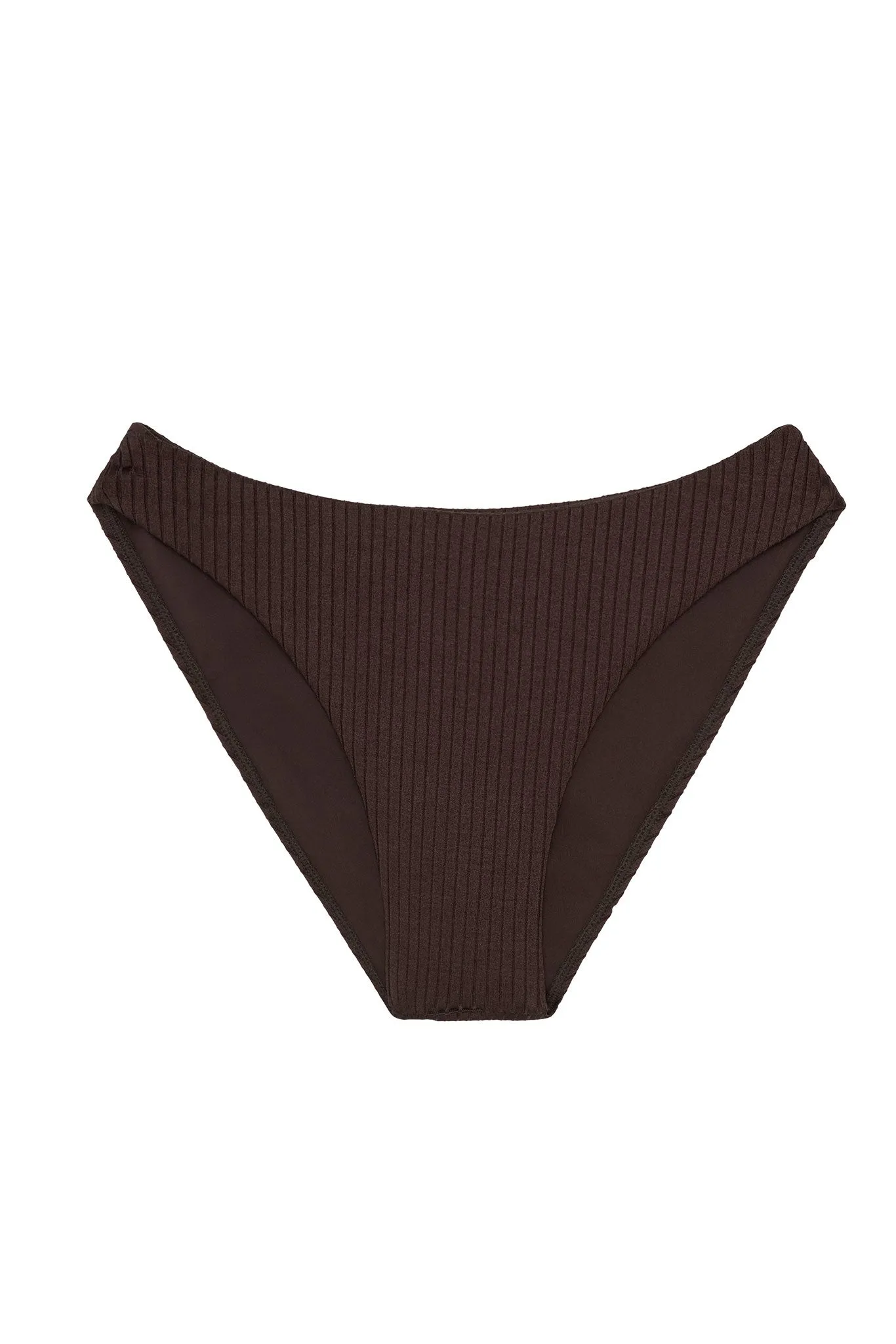 Seychelles Bottom - Espresso Wide Rib Monday Swimwear