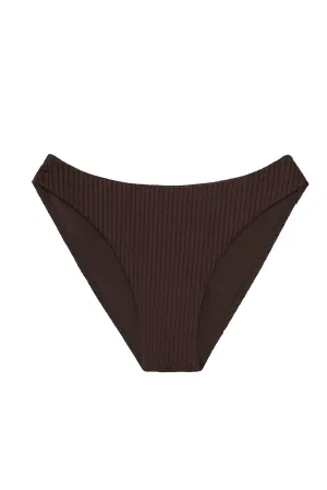 Seychelles Bottom - Espresso Wide Rib Monday Swimwear
