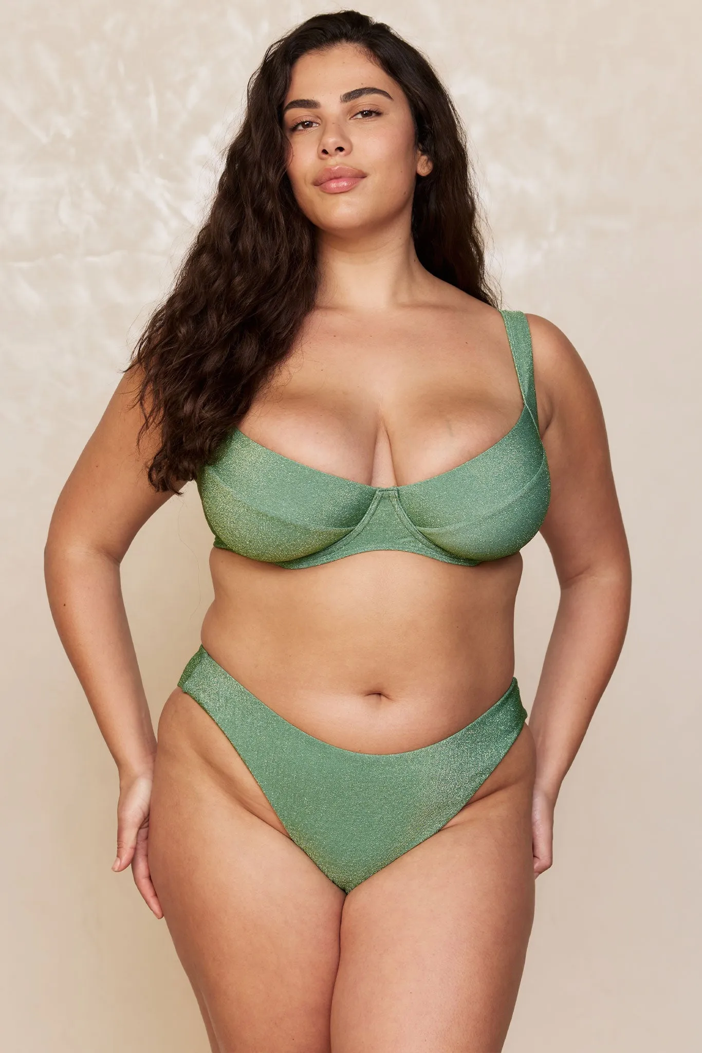 Seychelles Bottom - Pond Shimmer (Modest Coverage) Monday Swimwear