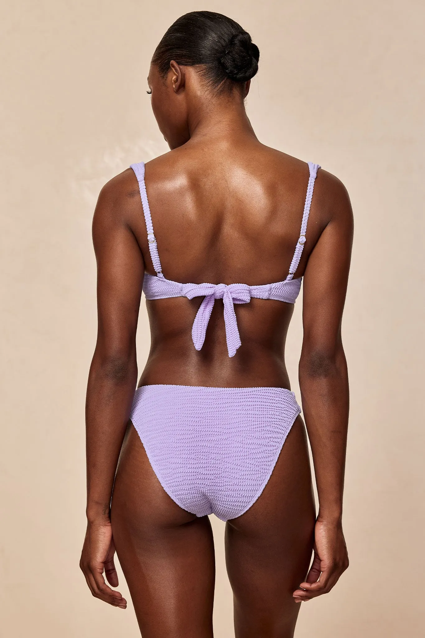 Seychelles Bottom - Wisteria Crinkle (Modest Coverage) Monday Swimwear