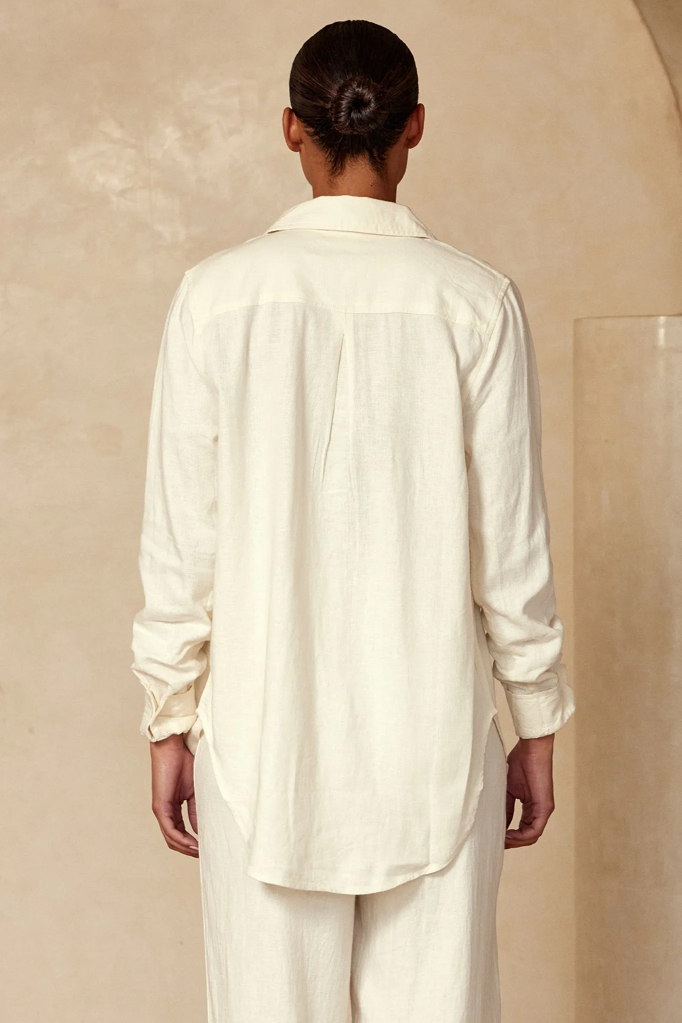 Sicily Shirt - Ivory Monday Swimwear