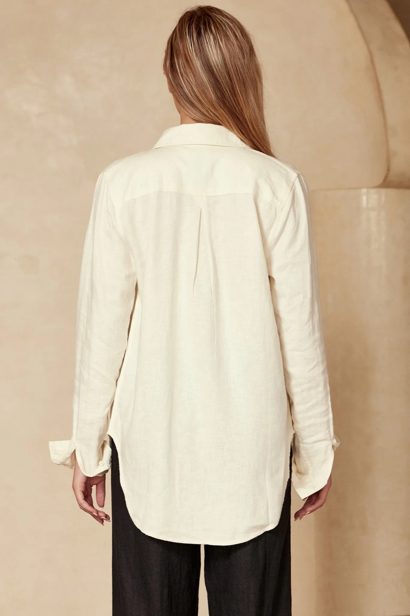 Sicily Shirt - Ivory Monday Swimwear