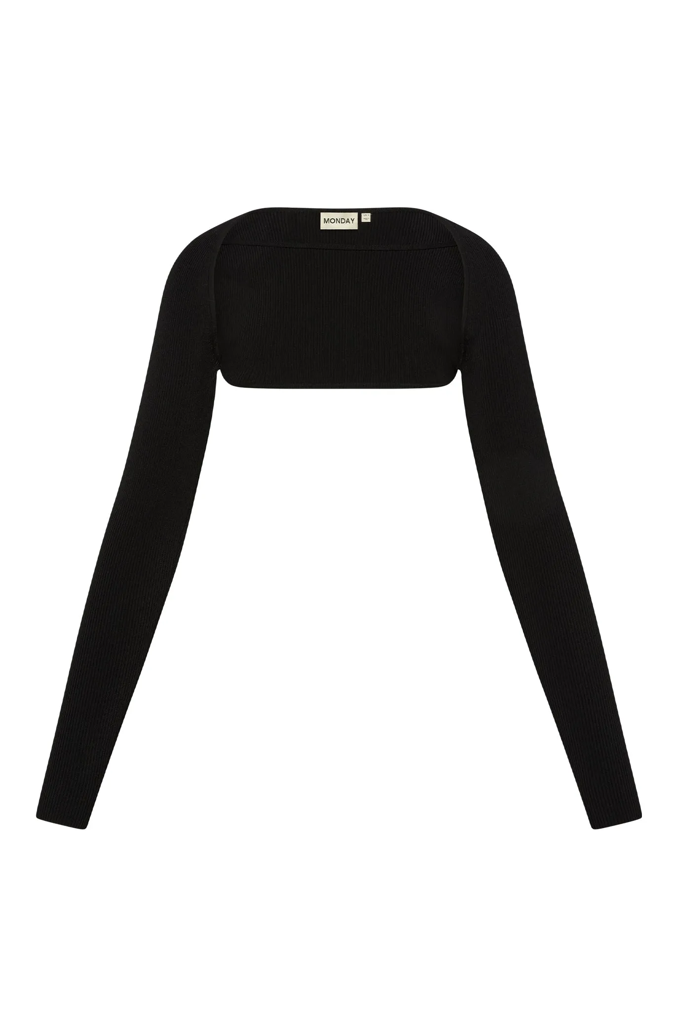 Silver Lake Knitwear Bolero - Black Rib Monday Swimwear
