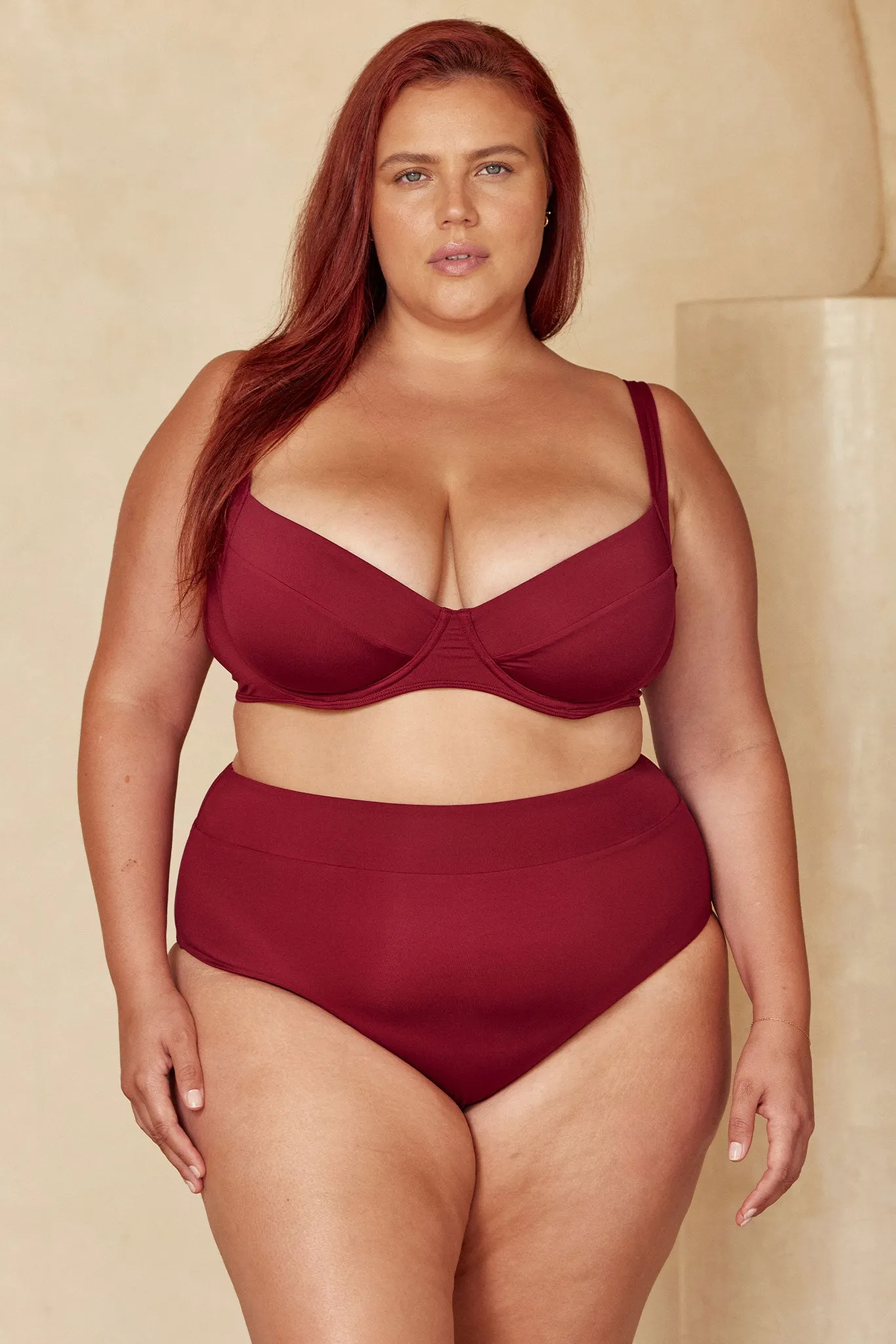 Sorrento Bottom - Burgundy Monday Swimwear