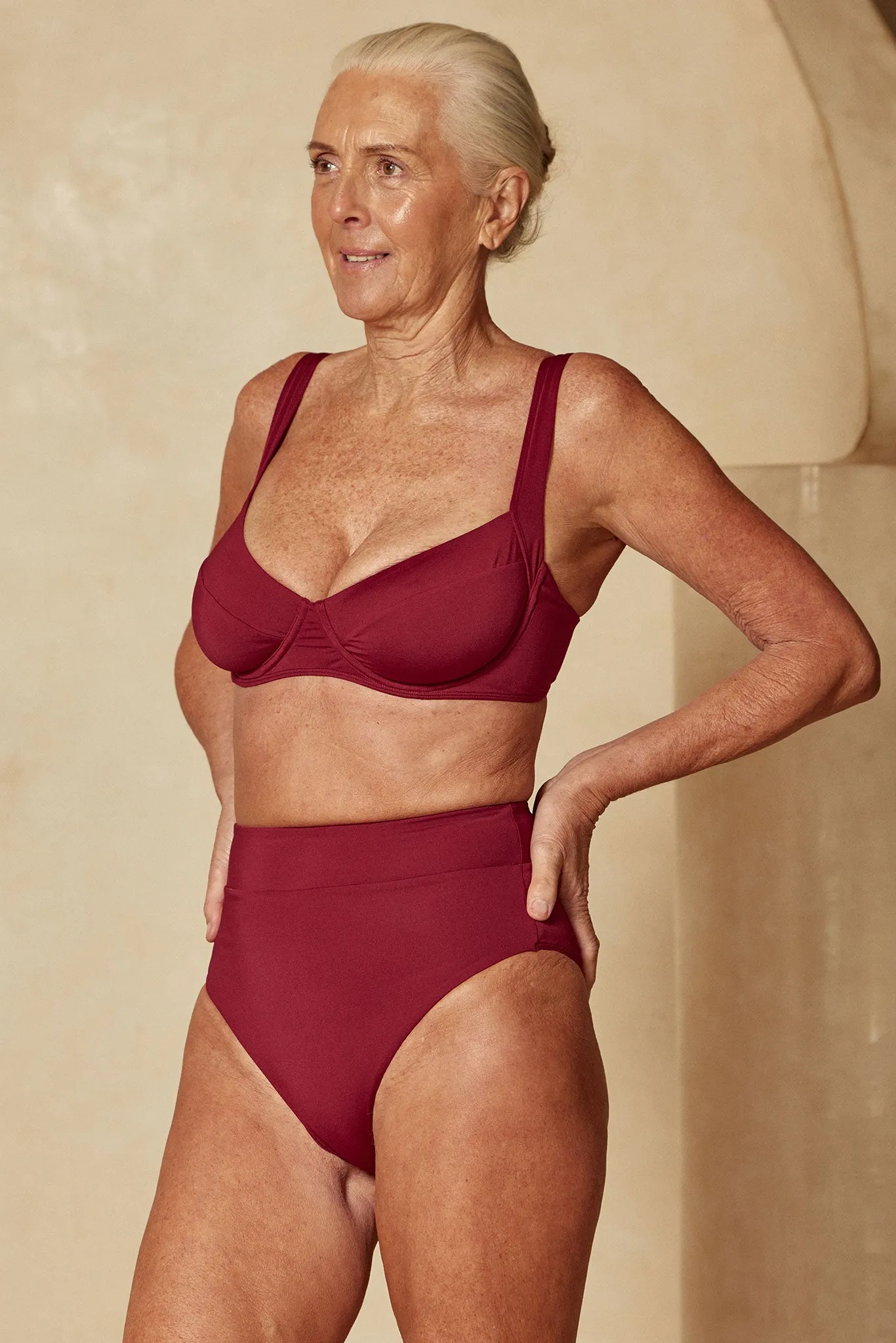 Sorrento Bottom - Burgundy Monday Swimwear
