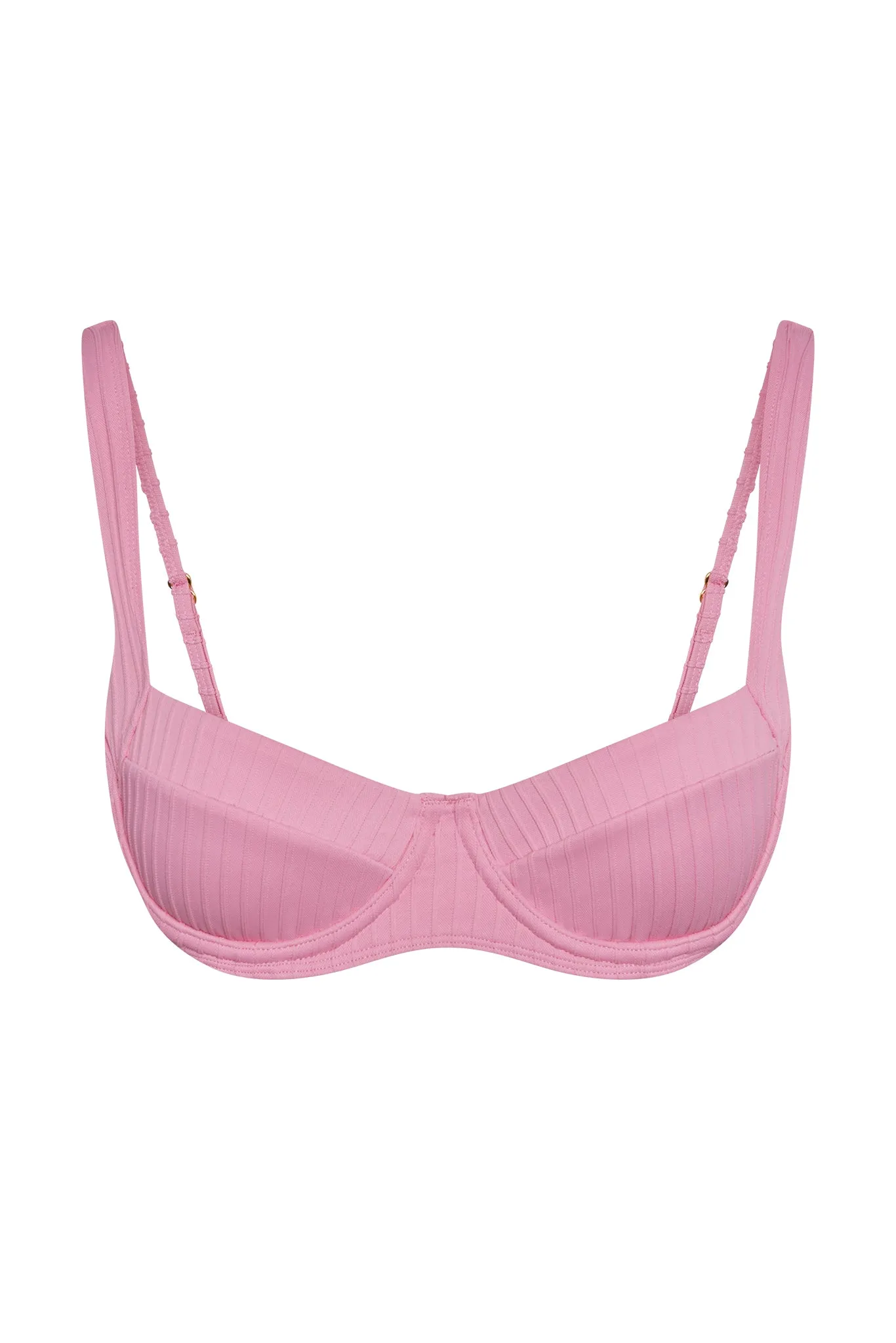 Sorrento Top - Cherry Blossom Matte Rib Monday Swimwear