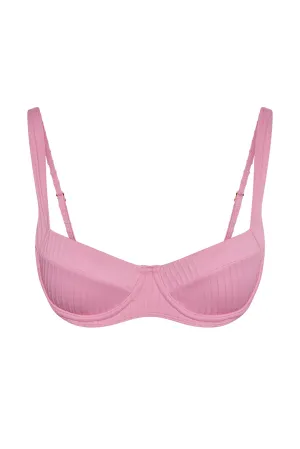 Sorrento Top - Cherry Blossom Matte Rib Monday Swimwear