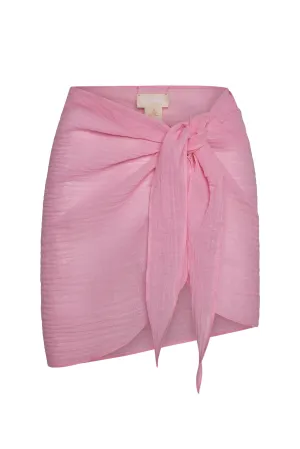 South Beach Sarong - Cherry Blossom Crinkle Linen Monday Swimwear