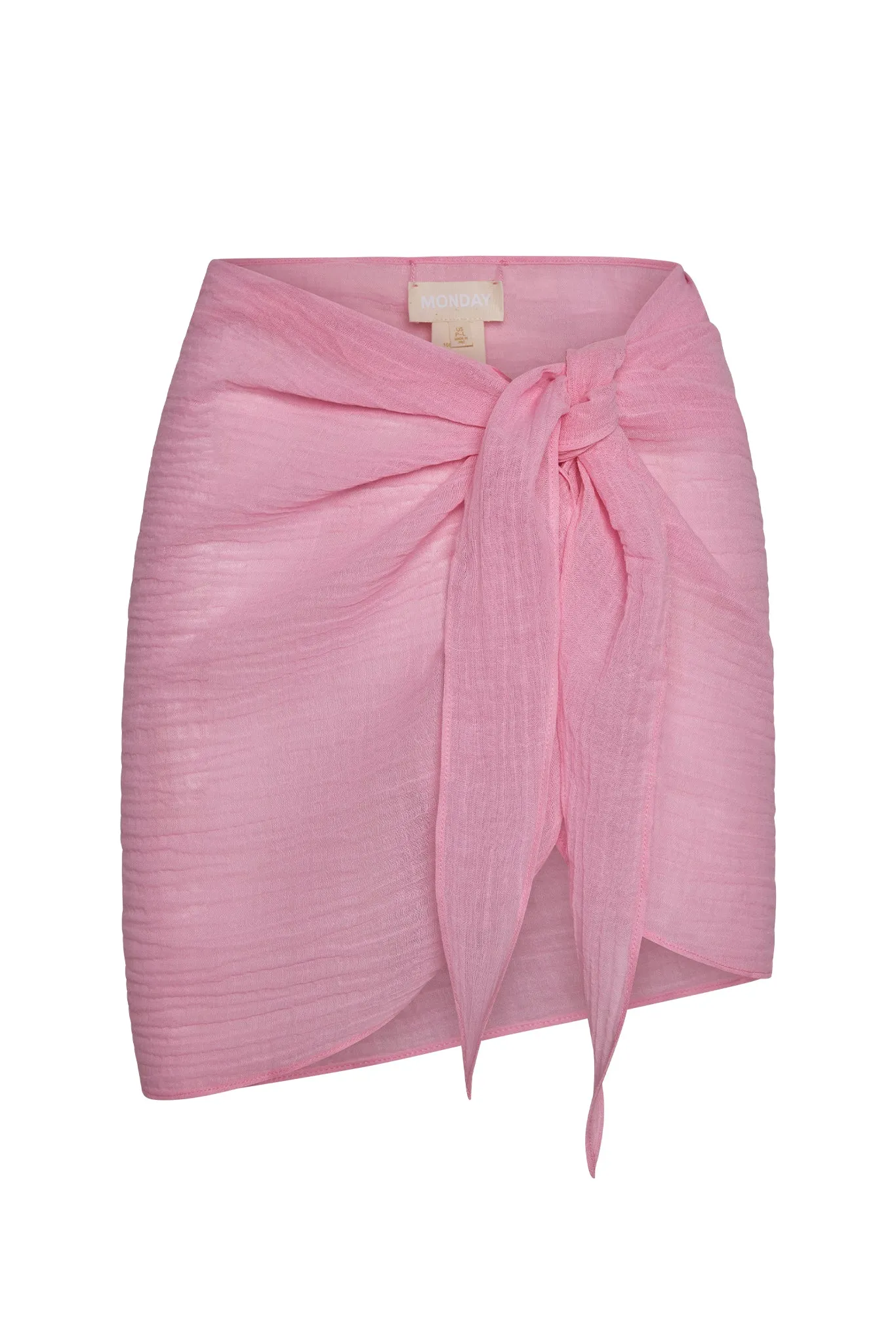 South Beach Sarong - Cherry Blossom Crinkle Linen Monday Swimwear