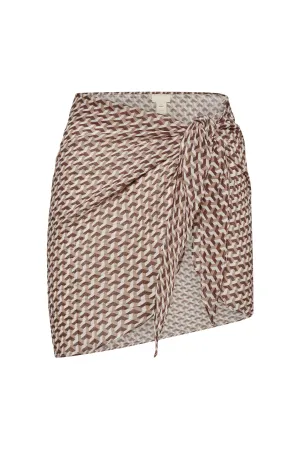 South Beach Sarong - Husk Geo Monday Swimwear