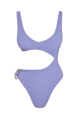 St. Barth's One Piece - Wisteria Crinkle Monday Swimwear