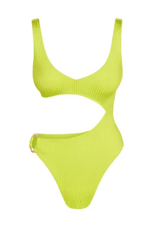 St. Barth's One Piece - Zest Wide Rib Monday Swimwear