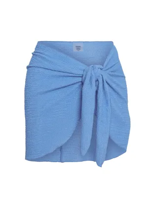 St. Barth's Skirt - Azure Crinkle Monday Swimwear