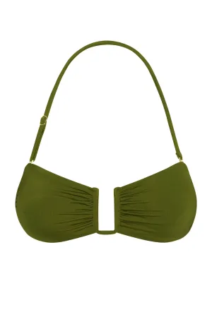 St. Martinique Bandeau - Olive Monday Swimwear