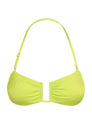 St. Martinique Bandeau - Zest Wide Rib Monday Swimwear