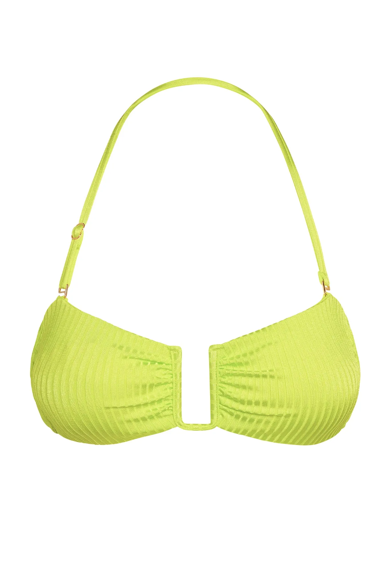 St. Martinique Bandeau - Zest Wide Rib Monday Swimwear