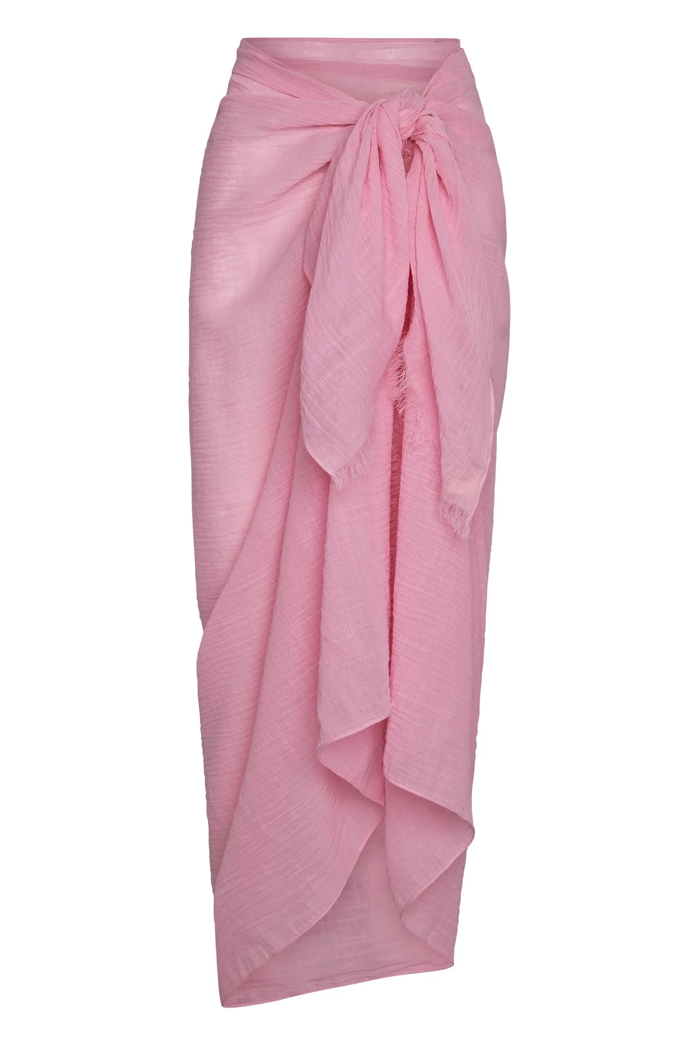 St. Tropez Sarong - Cherry Blossom Crinkle Linen Monday Swimwear