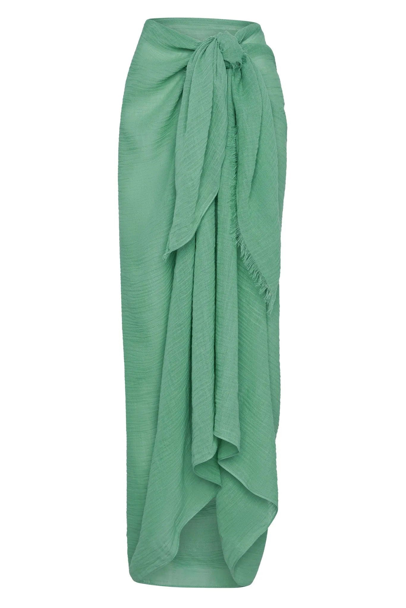St. Tropez Sarong - Pond Crinkle Linen Monday Swimwear