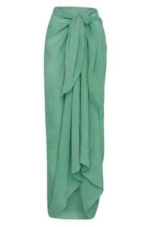 St. Tropez Sarong - Pond Crinkle Linen Monday Swimwear