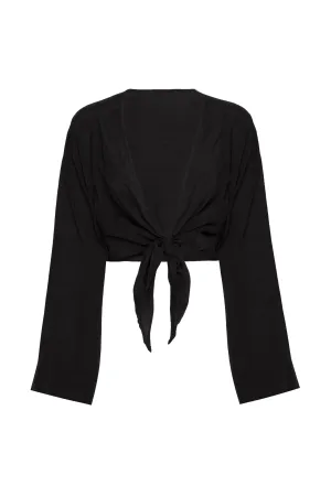 Tahiti Tie Top - Black Monday Swimwear