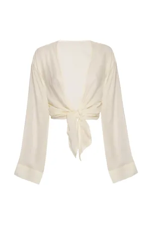 Tahiti Tie Top - Ivory Monday Swimwear