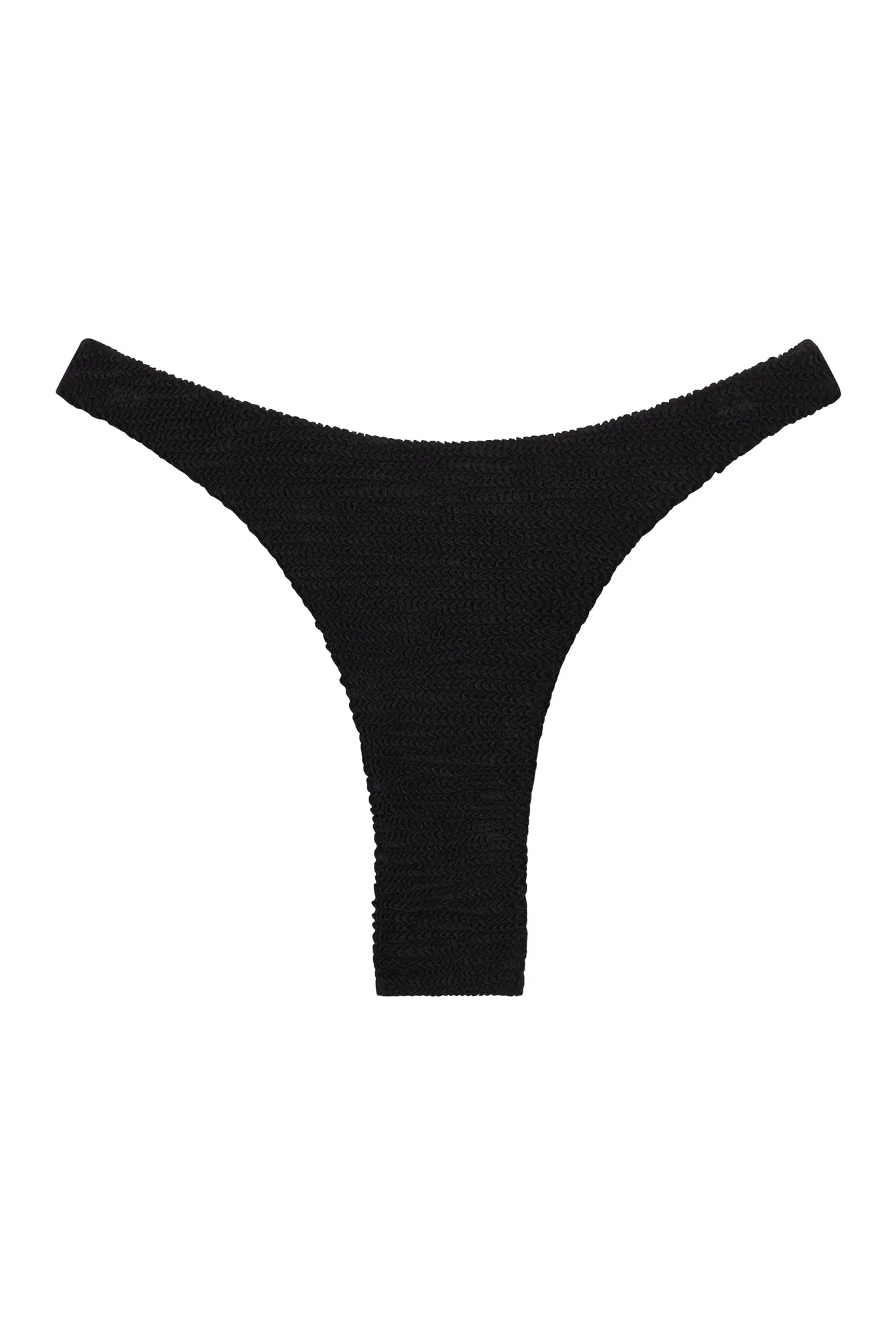 Tamarama Bottom - Black Crinkle Monday Swimwear