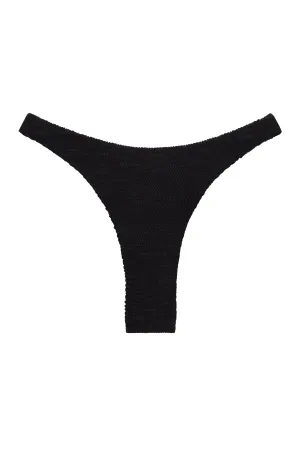 Tamarama Bottom - Black Crinkle Monday Swimwear