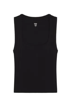 Tash Tank - Black Rib Monday Swimwear