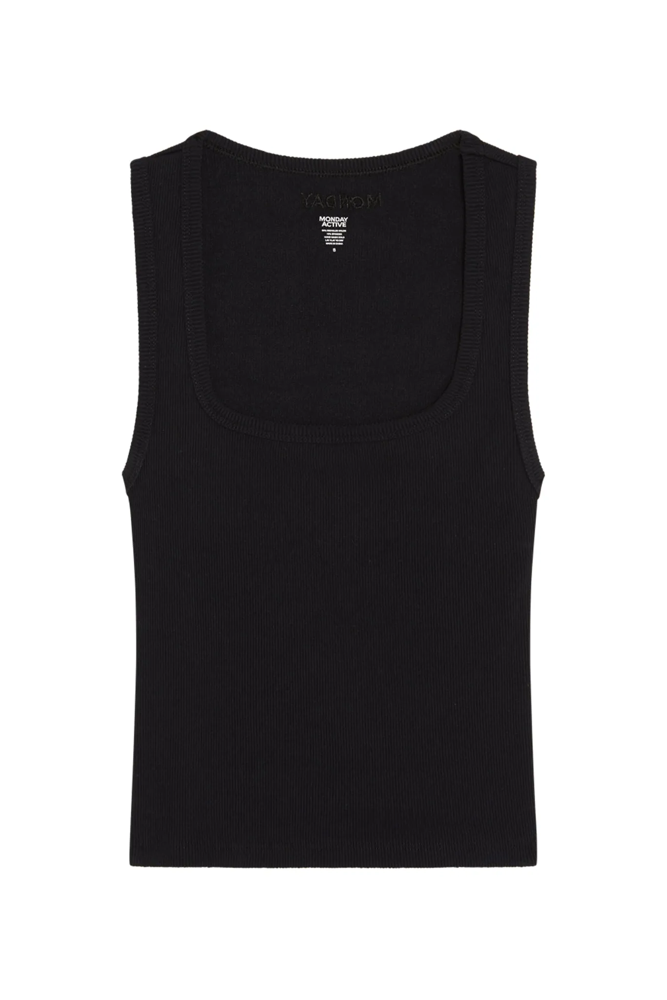 Tash Tank - Black Rib Monday Swimwear