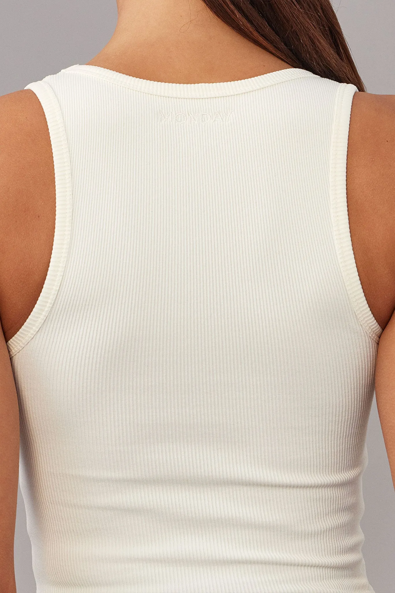 Tash Tank - Ivory Rib Monday Swimwear