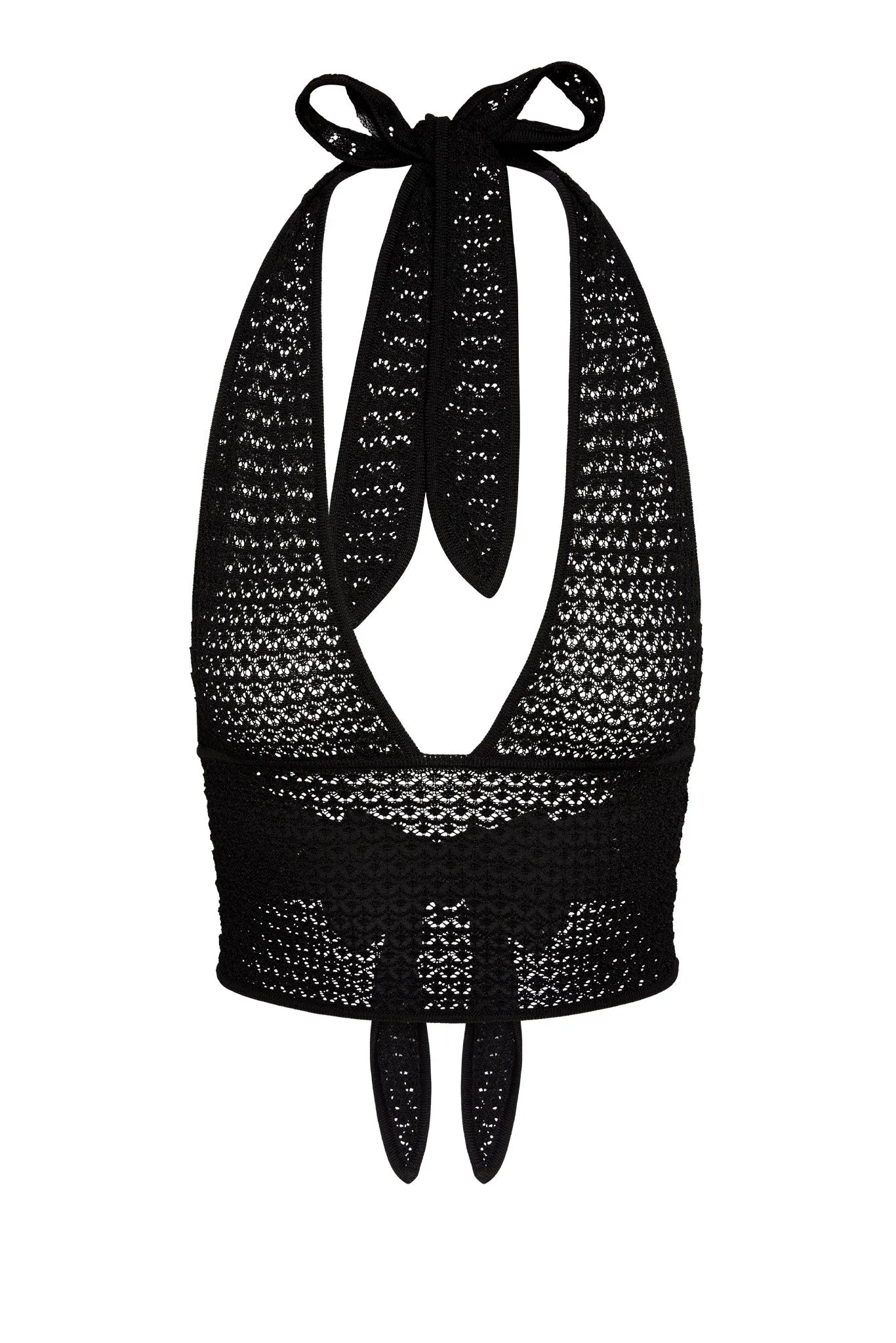 Toulon Top - Black Lace Crochet Monday Swimwear